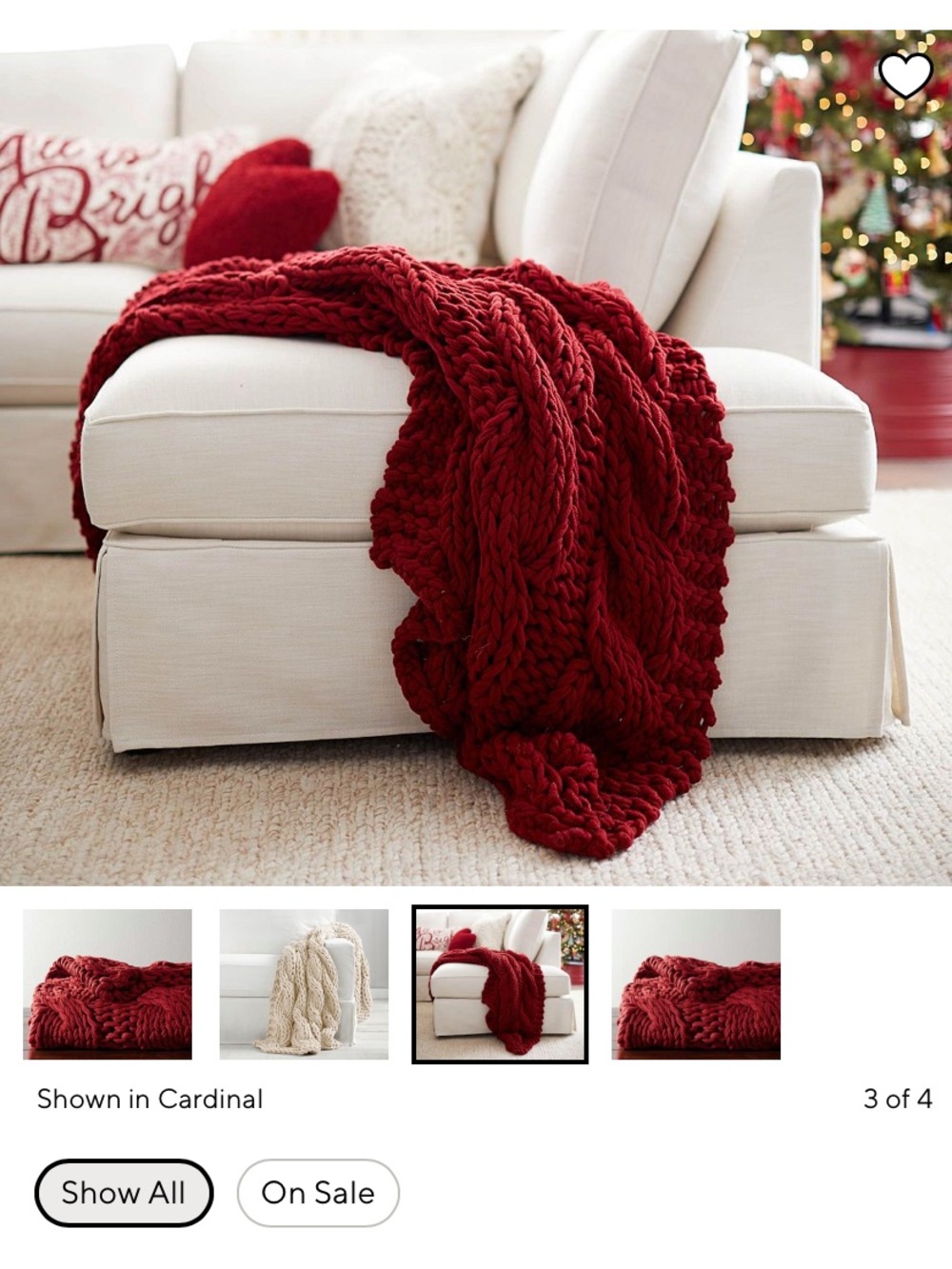Pottery Barn colossal knit throw